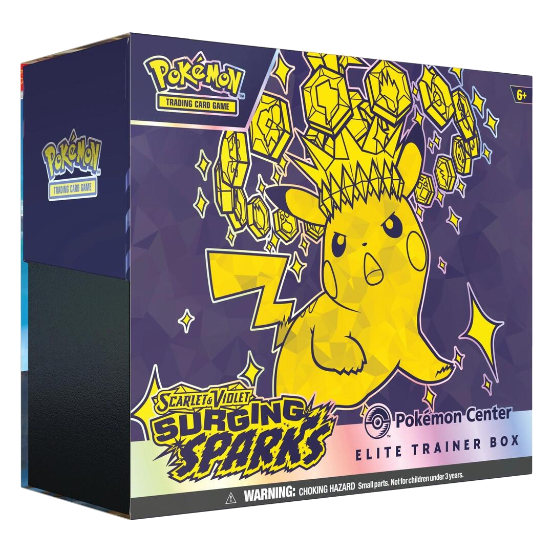 Surging Sparks POKEMON CENTER EXCLUSIVE Elite Trainer Box