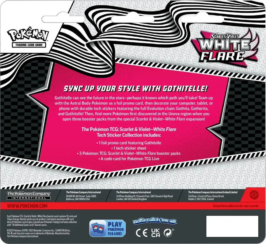 [LIMIT 2] White Flare Tech Sticker Collection