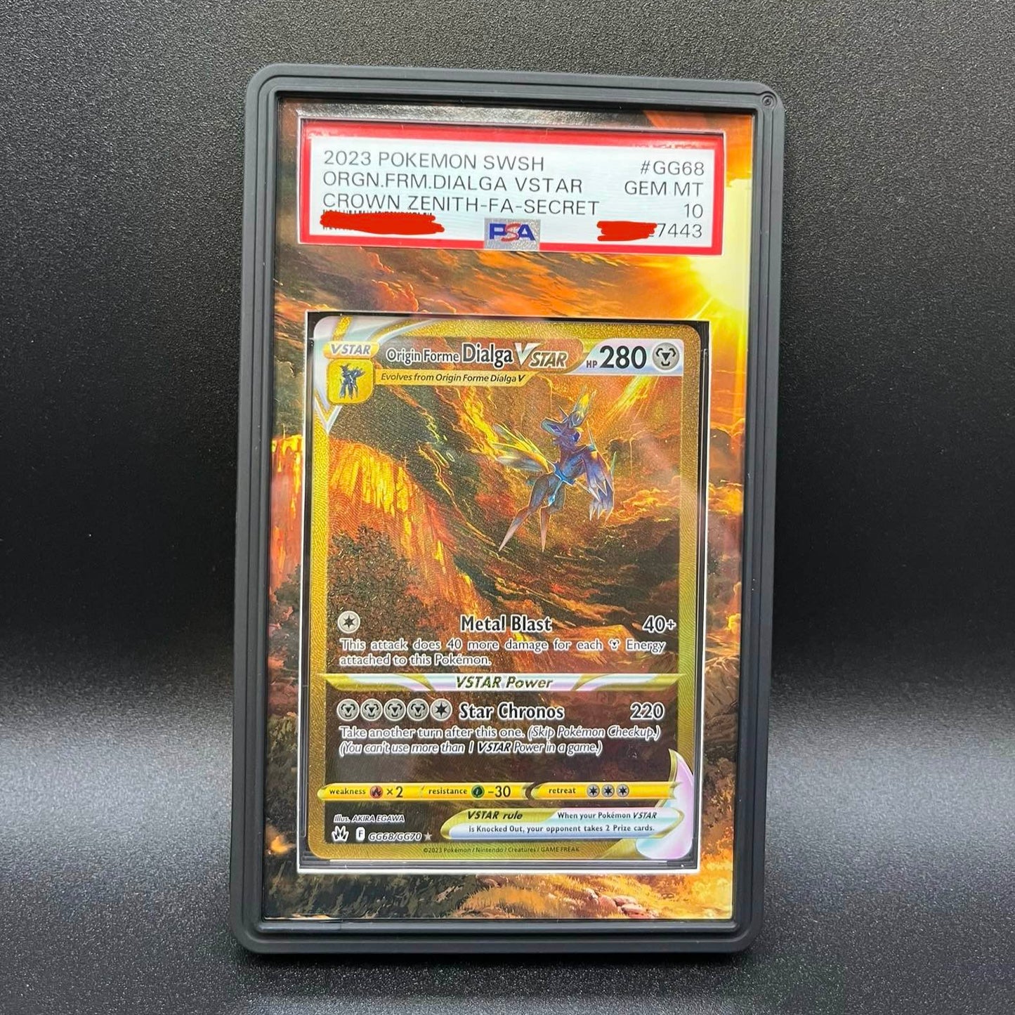 Origin Forme Dialga VSTAR #GG68/GG70 CZ PSA Gem Mint 10 With Extended Art Case