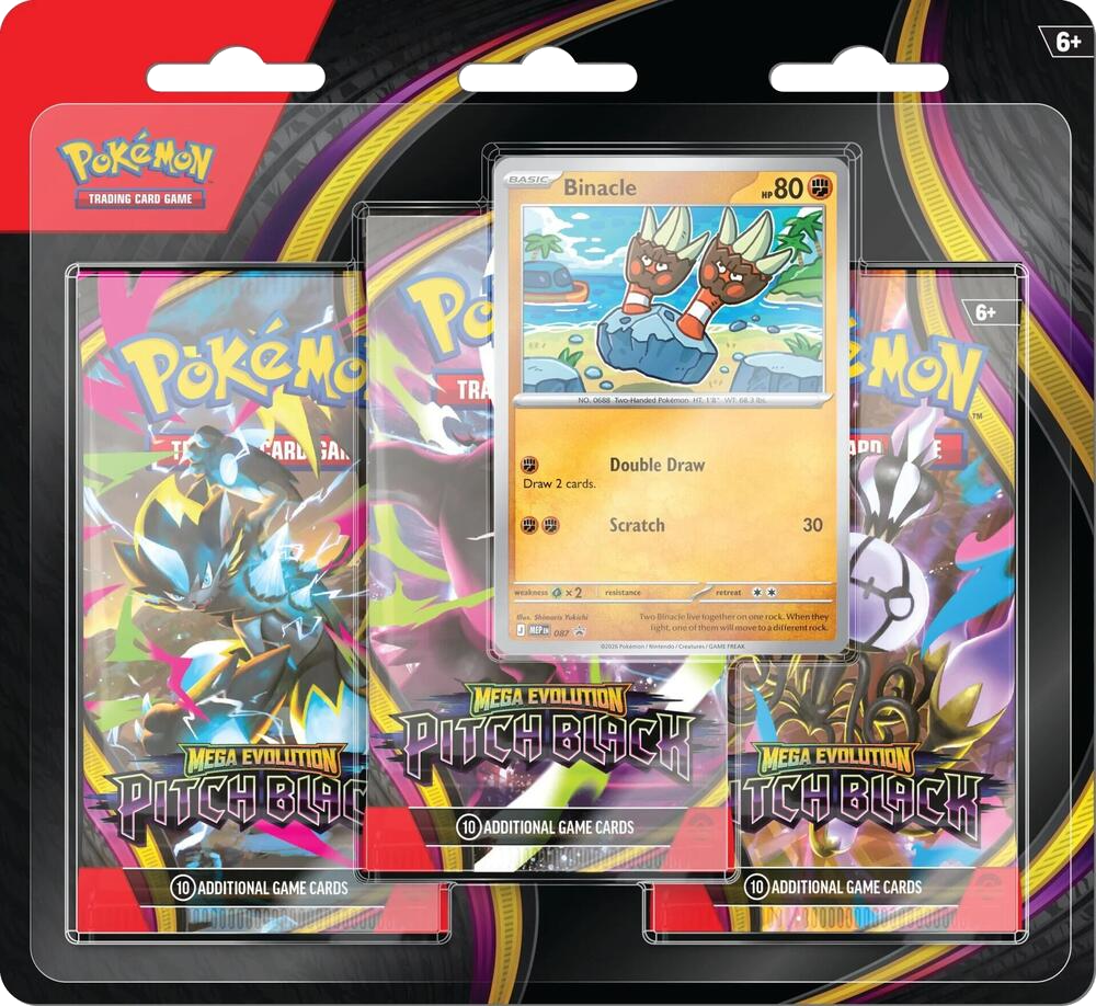 Pitch Black 3-Pack Blister (Binacle)