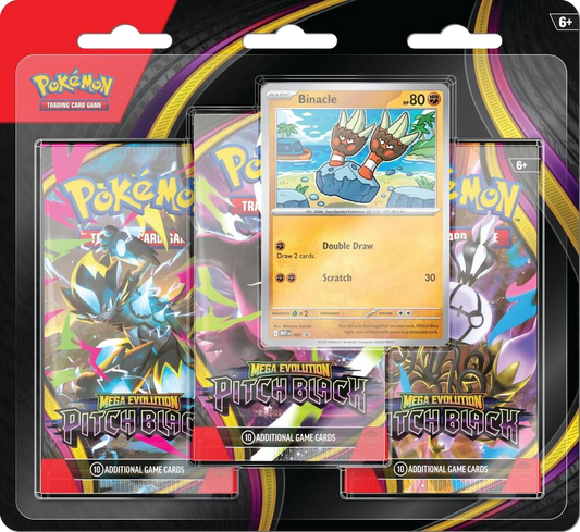 Pitch Black 3-Pack Blister (Binacle)