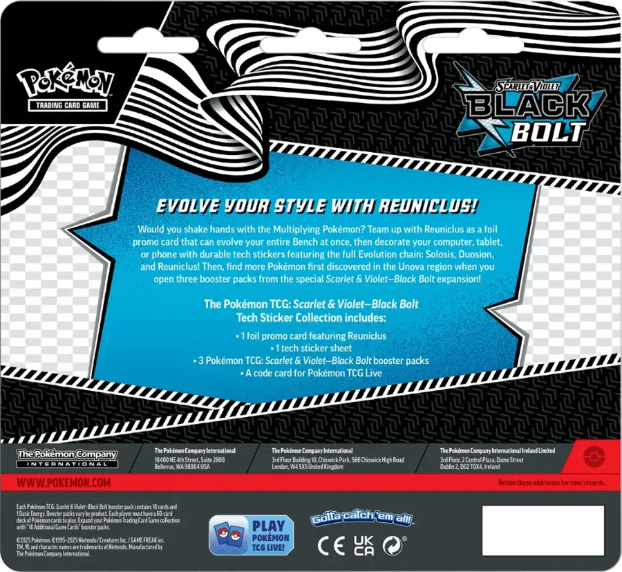 [LIMIT 2] Black Bolt Tech Sticker Collection