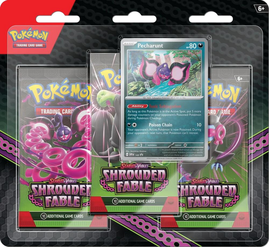 Shrouded Fable 3-Pack Blister (Pecharunt)