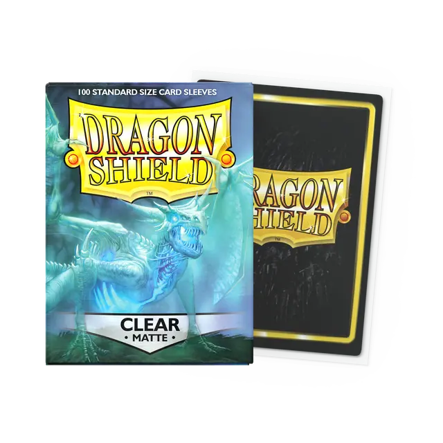 Dragon Shield Sleeves 100ct Clear Matte Dragon Shield Sleeves 100ct Clear Matte